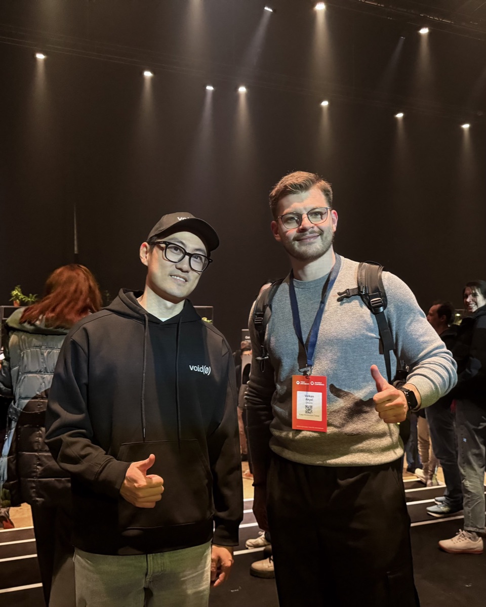 With Evan You after an interview