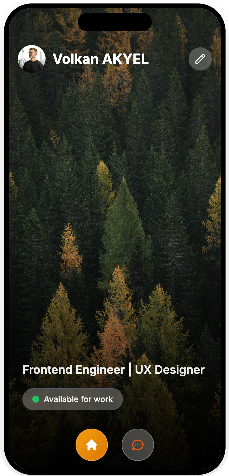 Calling card — portfolio preview